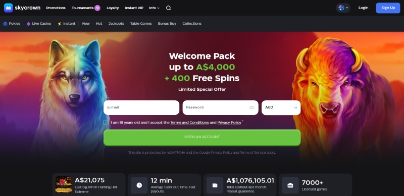 Skycrown Homepage