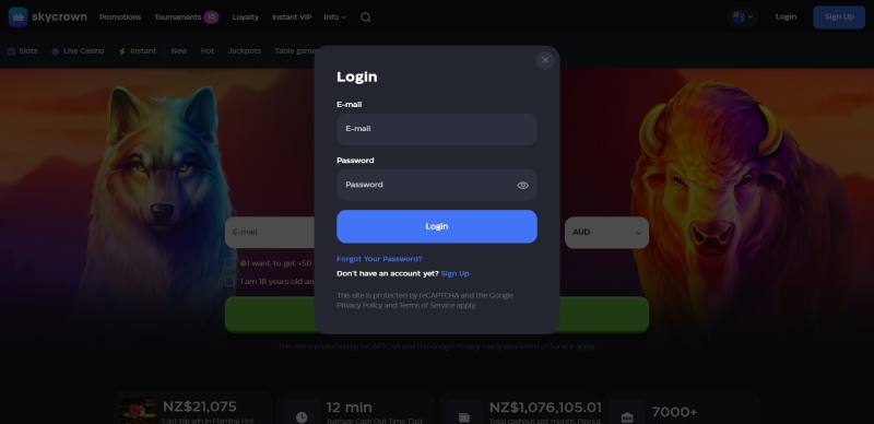 Skycrown Login