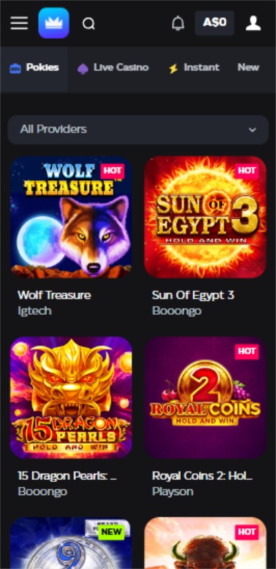 Skycrown Slots Mobile