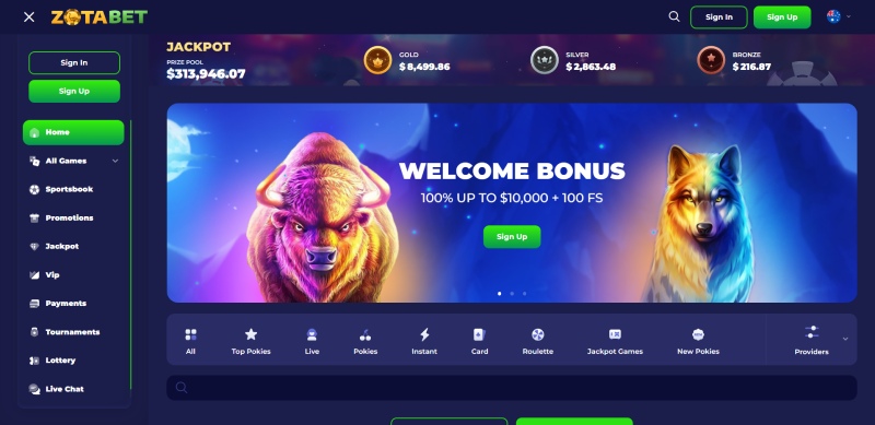 ZotaBet Homepage