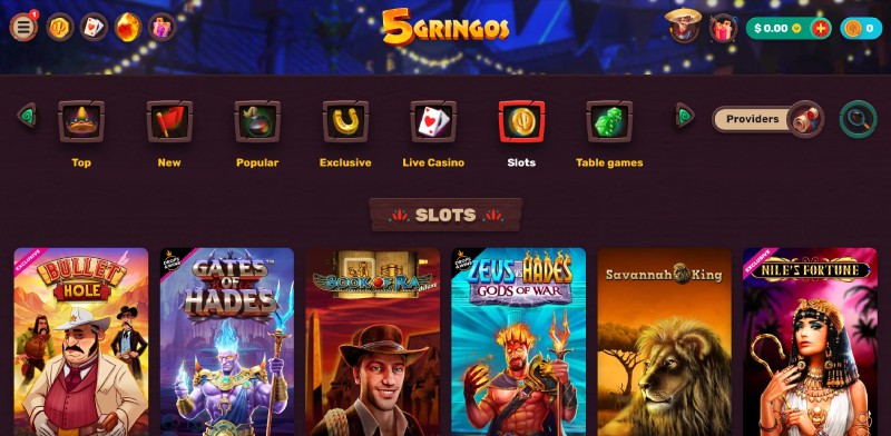 5 Gringos Slots