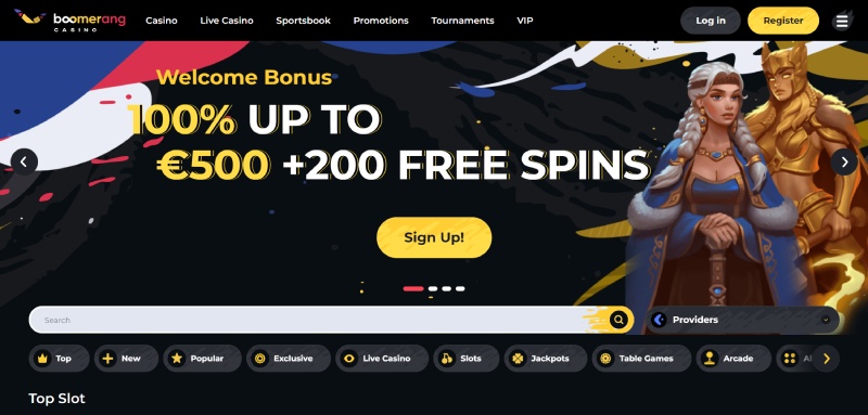Boomerang Homepage