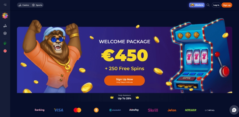 Nine Casino Homepage