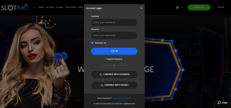 Slotimo Login