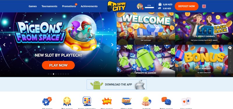 Spin City Homepage