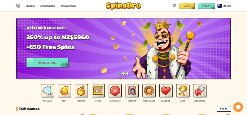 Spinsbro Homepage