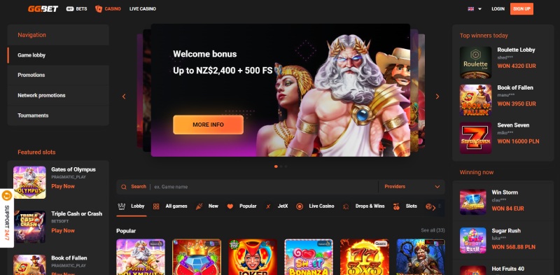GGBet Homepage