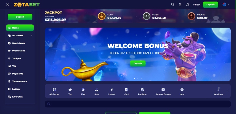 ZotaBet Homepage