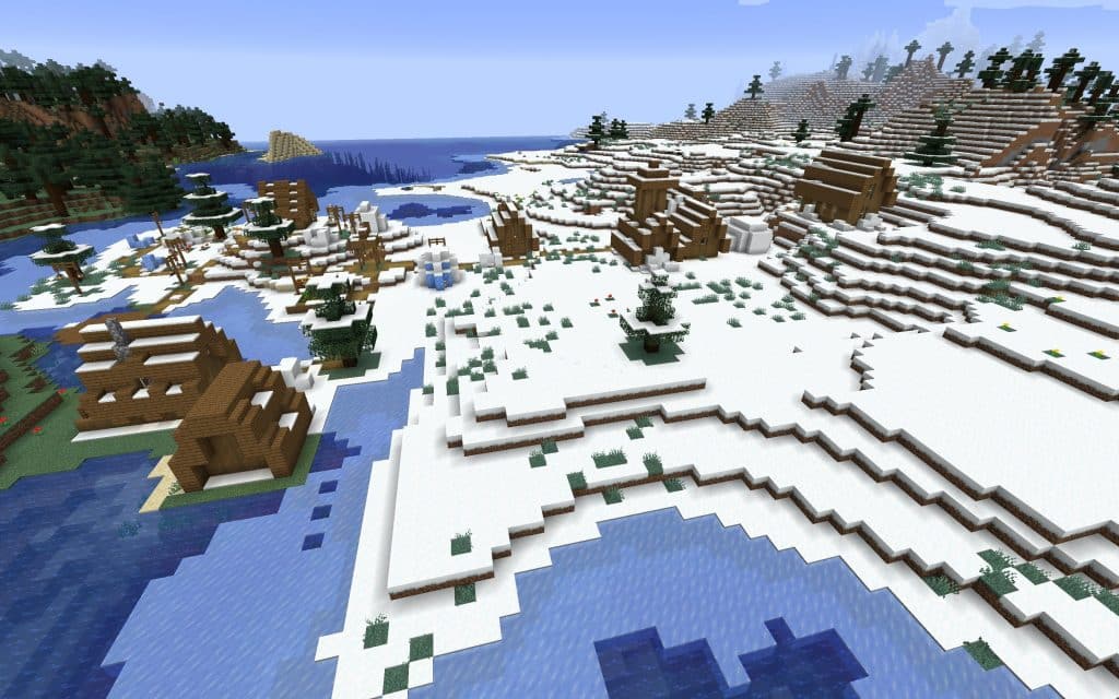Igloos and Winter Forest