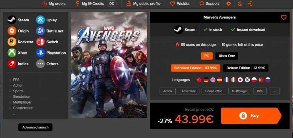 How to Buy Games from Instant Gaming?