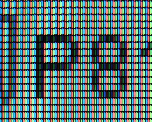pixels of closeup