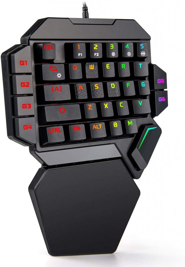 Red Thunder One Handed Keyboard