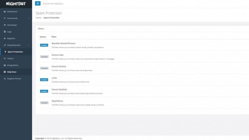 twitch chat log by using a Chatbot