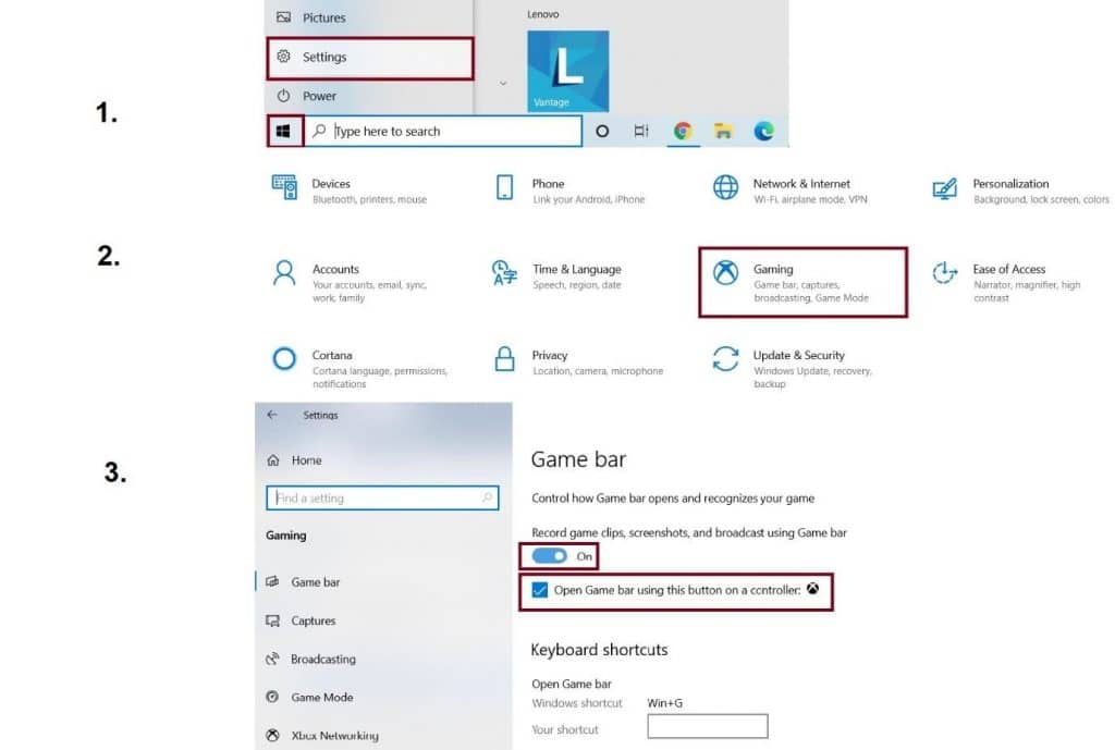 Steps to disable Xbox Game Bar