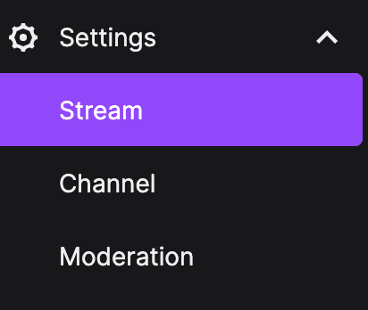 twitch stream settings