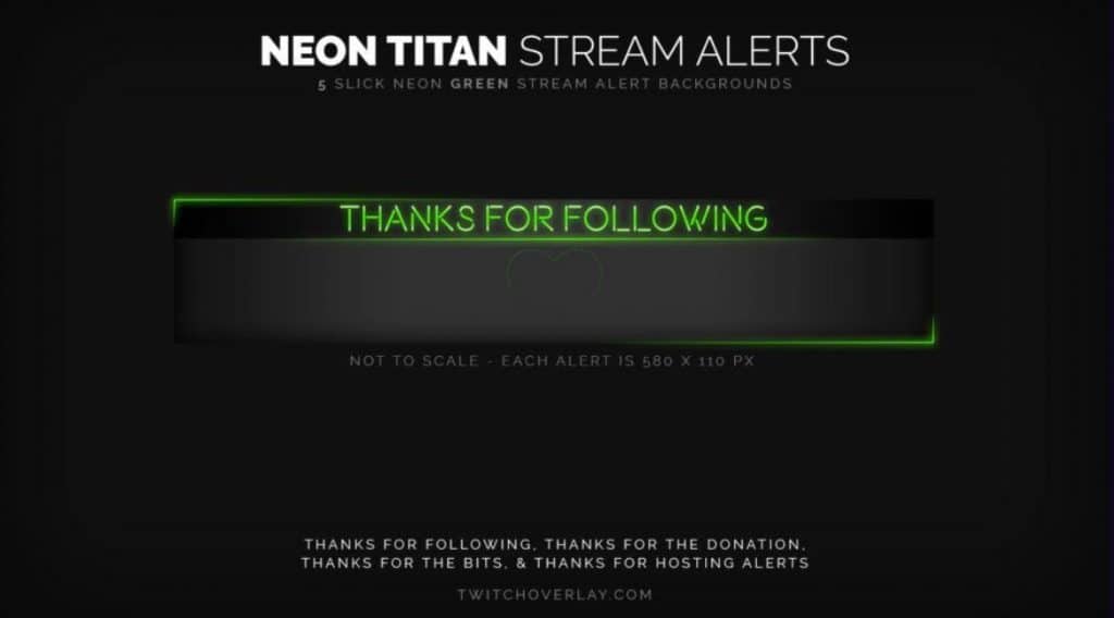 Neon Titan by Twitch Overlay 