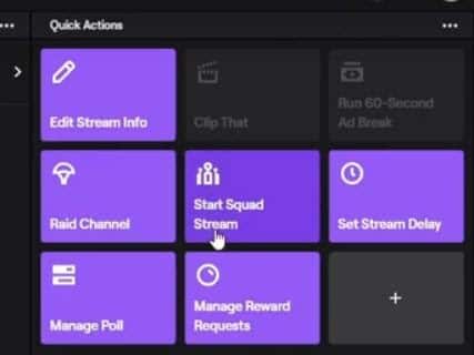  Squad stream button