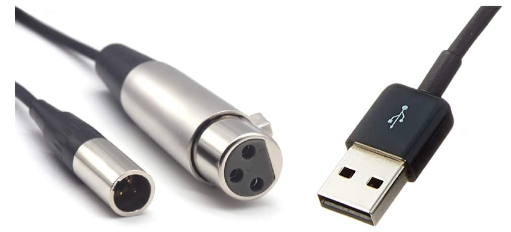 USB vs XLR cord