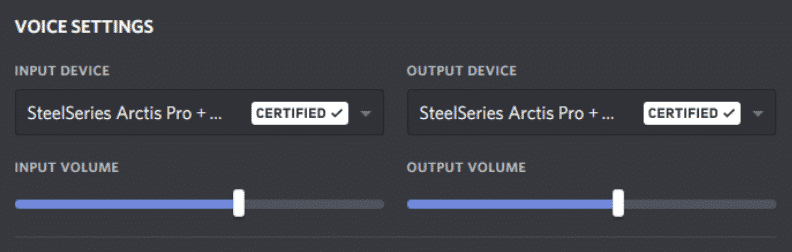 Voice setting