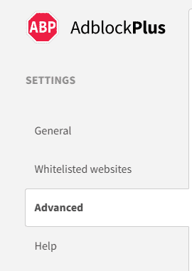 AdBlock  Plus Advanced Setting