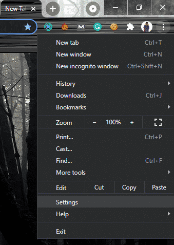 Chrome Setting