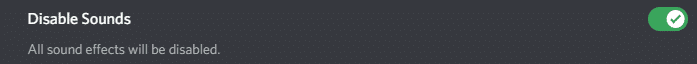 Disable Sounds