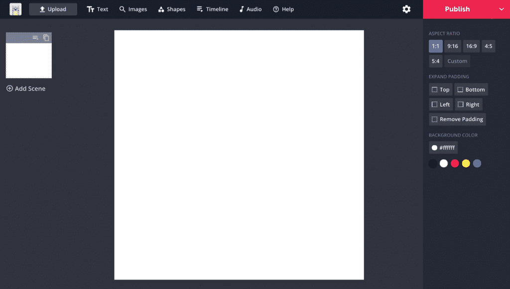 Kapwing interface