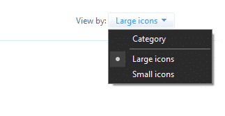 View by Large icons