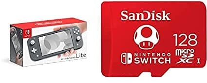Nintendo Switch Lite With 128GB SanDisk microSD Card