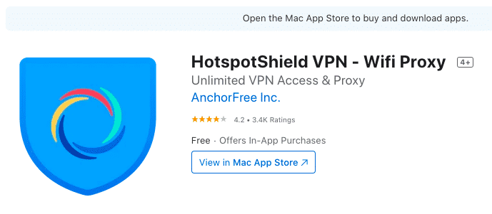 HostspotShield VPN