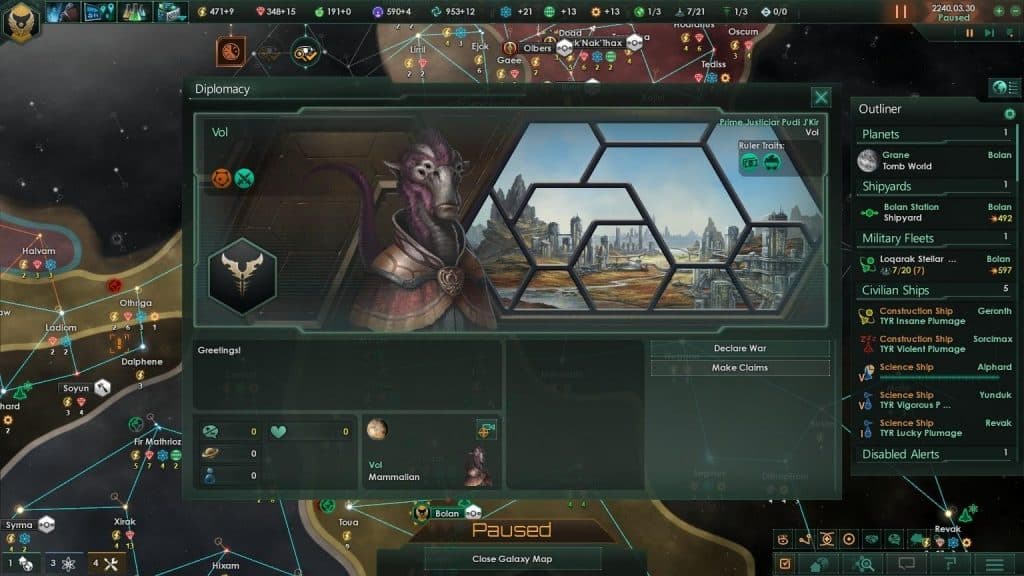 Open or Closed Borders in Stellaris