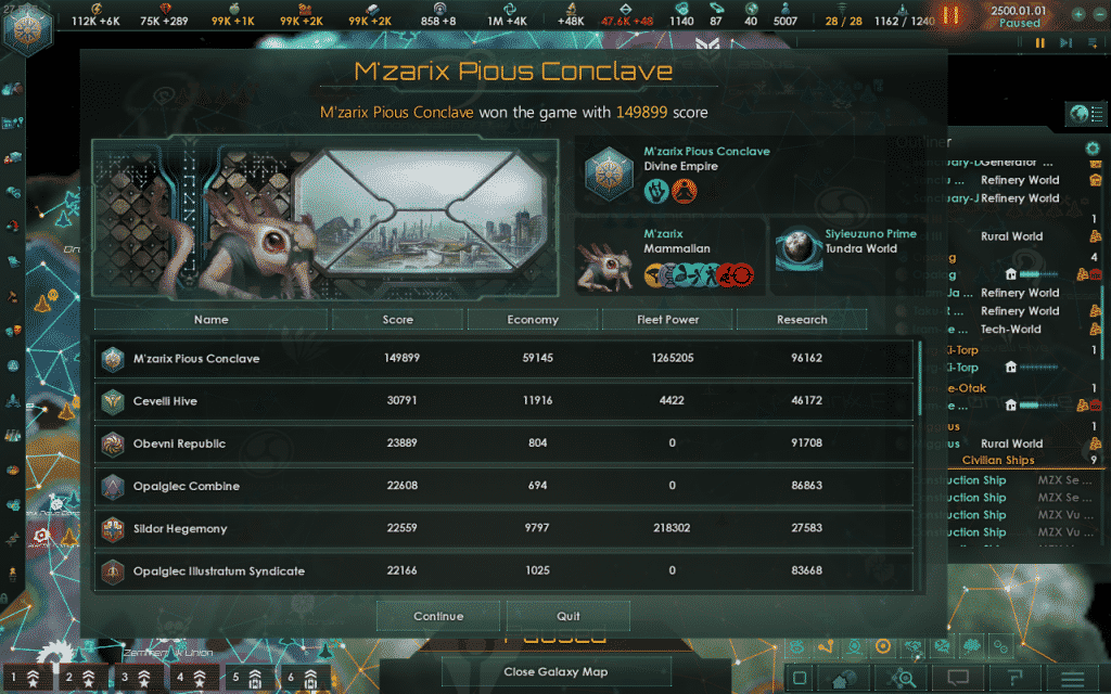 Stellaris interface