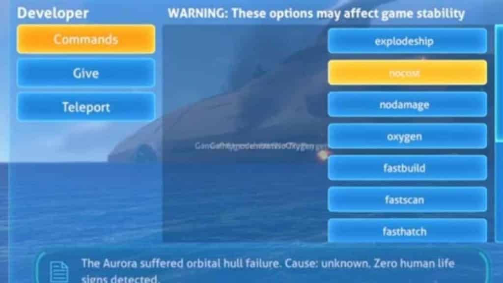 enable the developers’ menu options