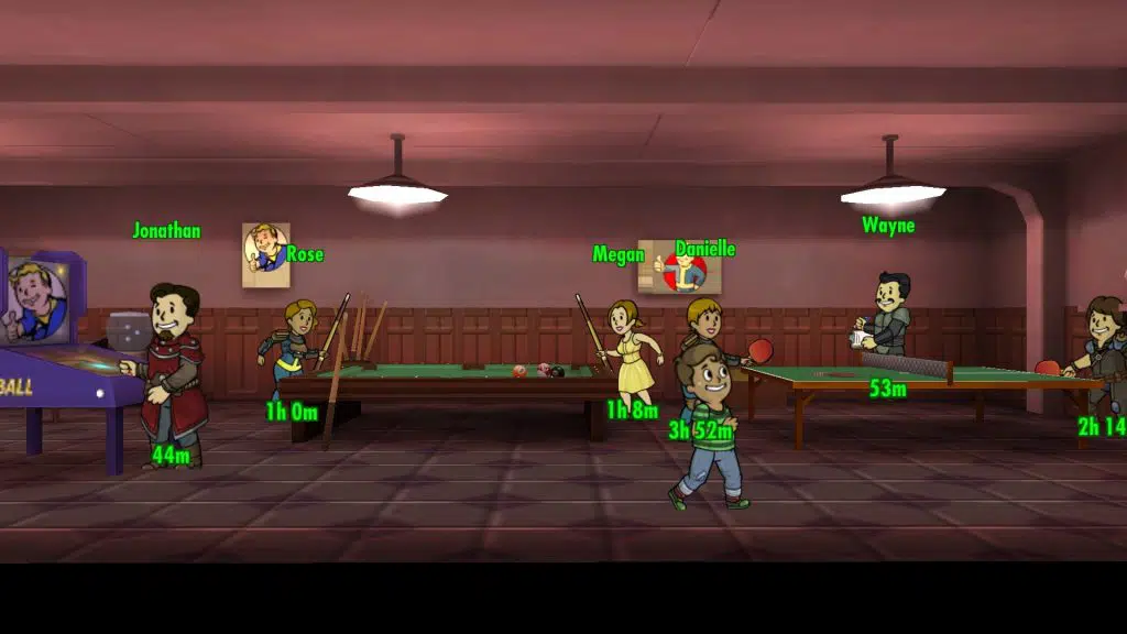 fallout shelter games room