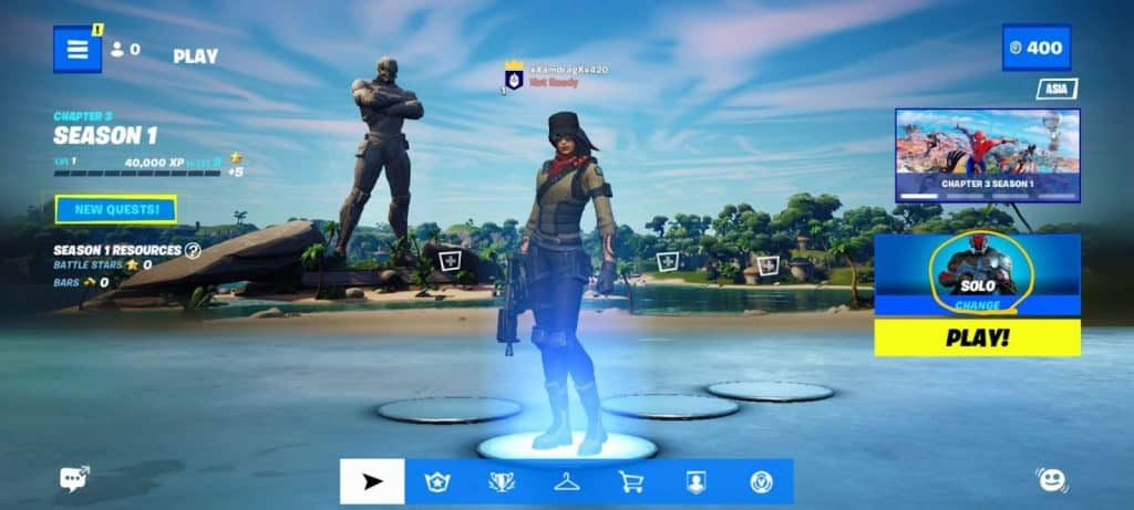 in-game code redemtion step 1