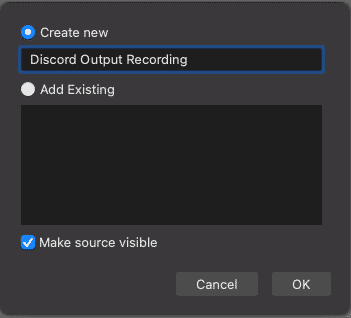Create new source