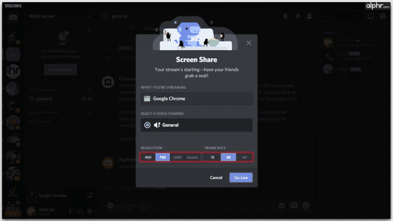 Screen Share Prompt