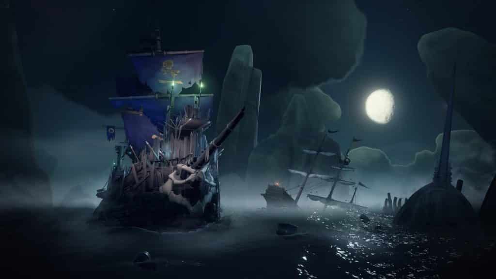 Sinking Random Skeleton Ships