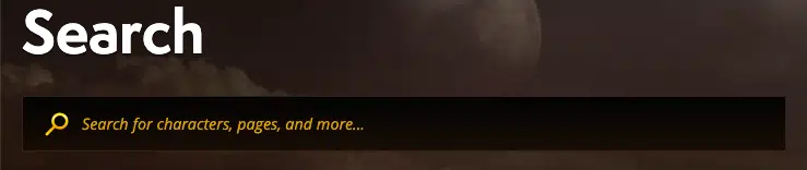 WoW Characters Search