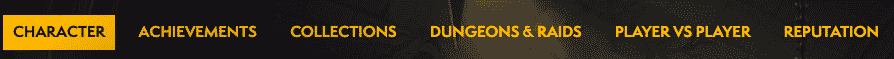 WoW character lookup