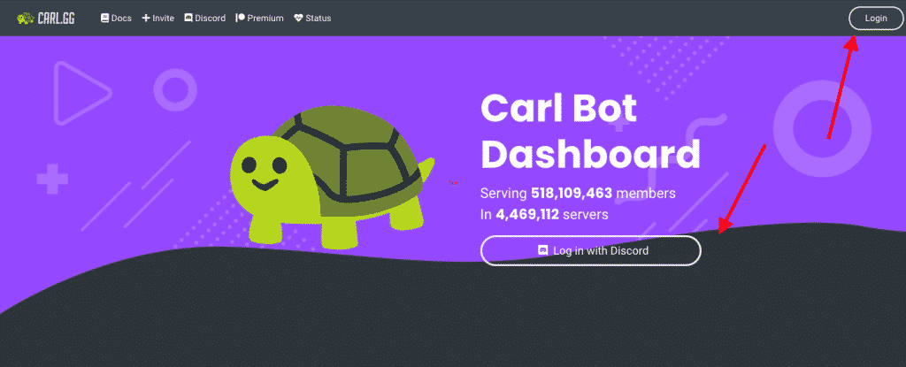 login with Discord