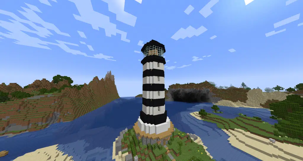 Black and White Lighthouse