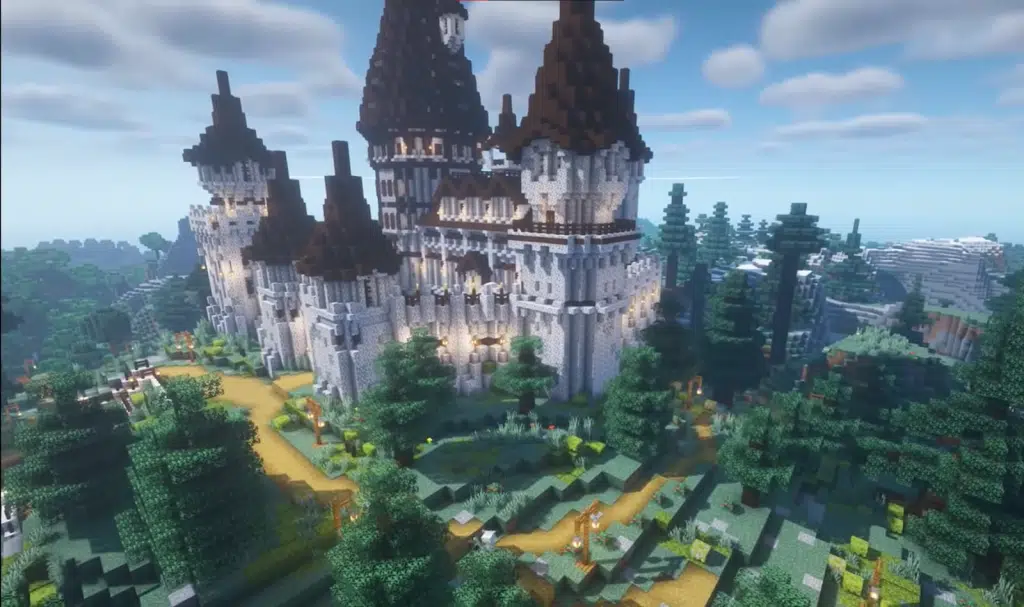 Diorite Castle Minecraft