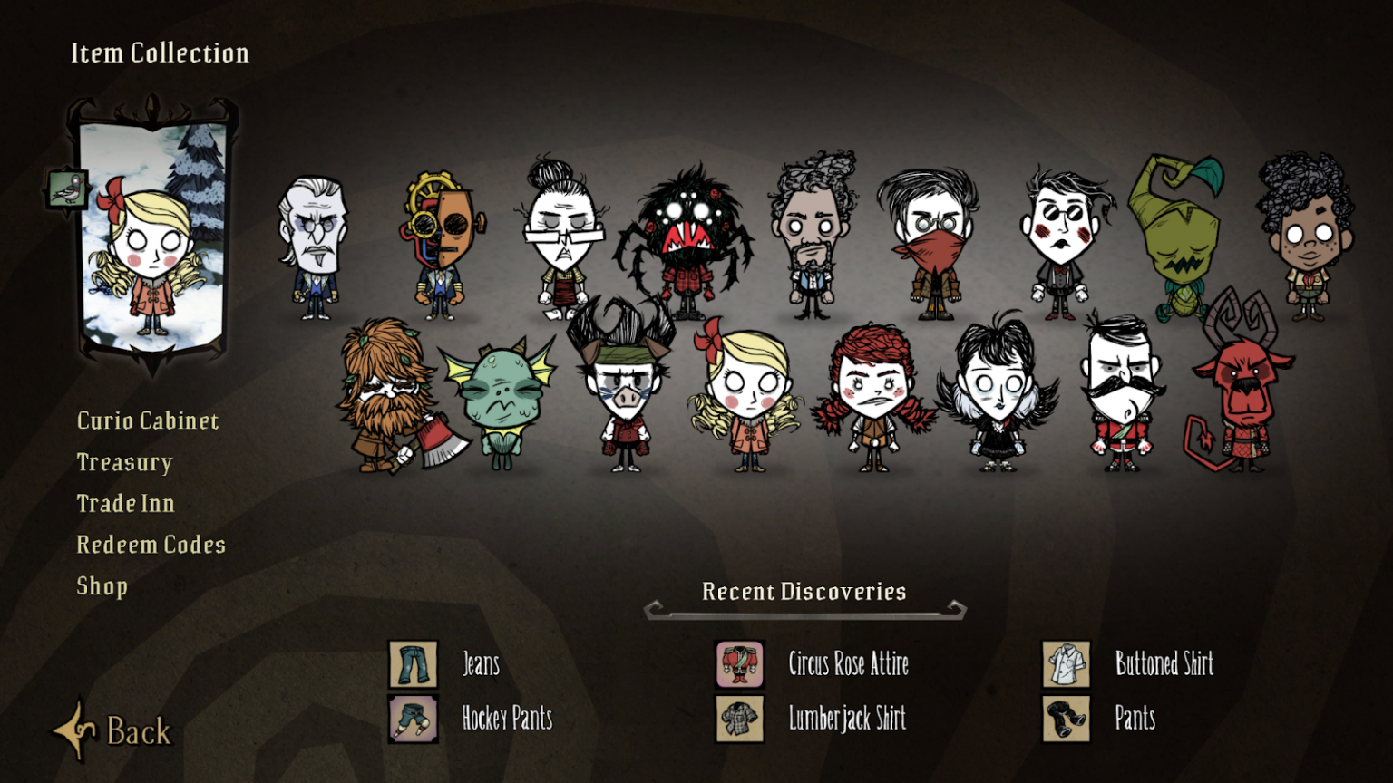 Don't Starve Together Characters