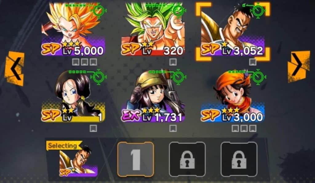 Dragon Ball Legends Female Team