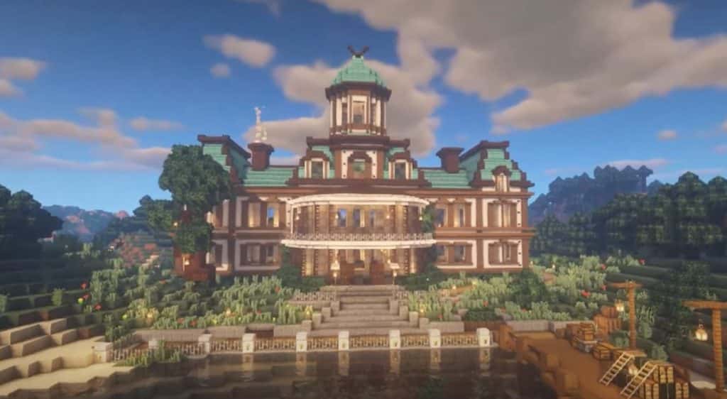 Large Wood Mansion