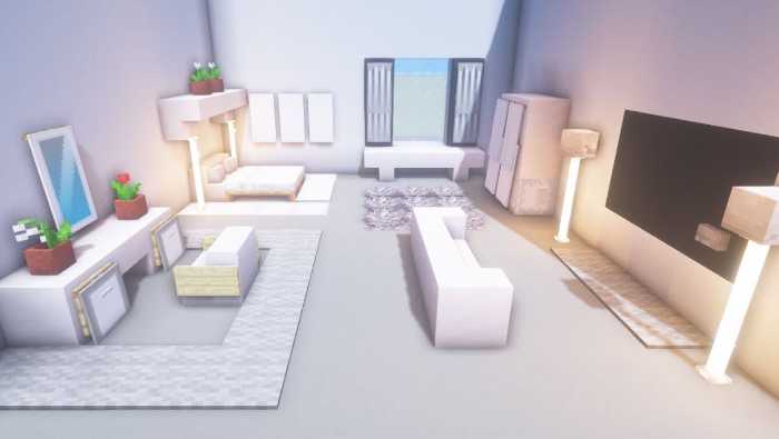 Modern Minecraft Bedroom