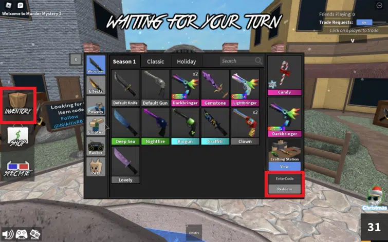 How To Redeem Murder Mystery 2 Cheat Codes
