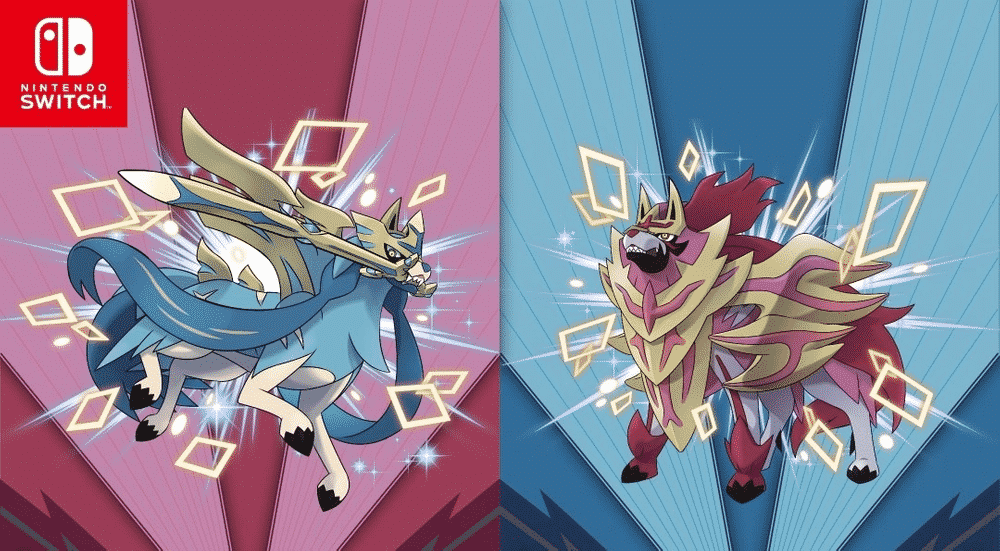 Shiny Zacian and Zamazenta