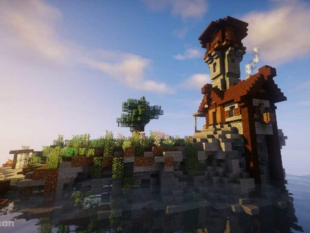 Wooden Steampunk Tall Tower